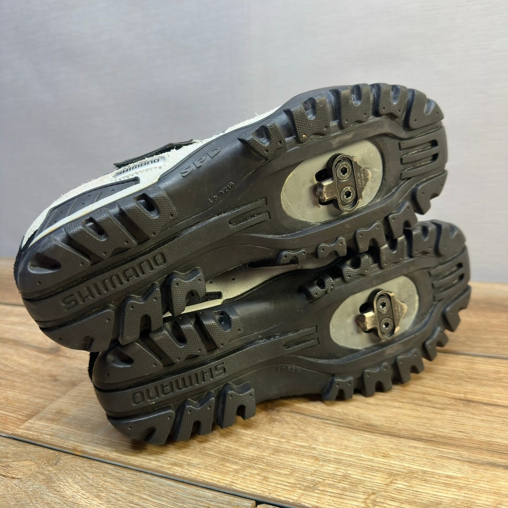 Shimano SPD Cycling Shoes Womens 7.5 Grey Black Suede MTB Commuter Sneaker - Picture 10 of 12